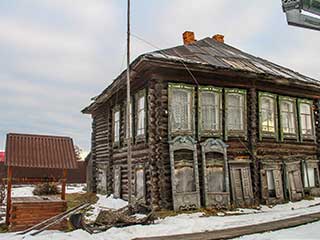 Casa en el pueblo Pokrovskoye donde nacio Rasputin