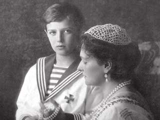Zarevich Alexey con su madre Alexandra Fiodorovna