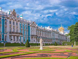 Palacio y parque de Catalina en Tsarskoye selo